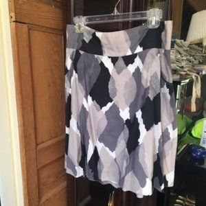 Black and Grey Skirt with Pockets